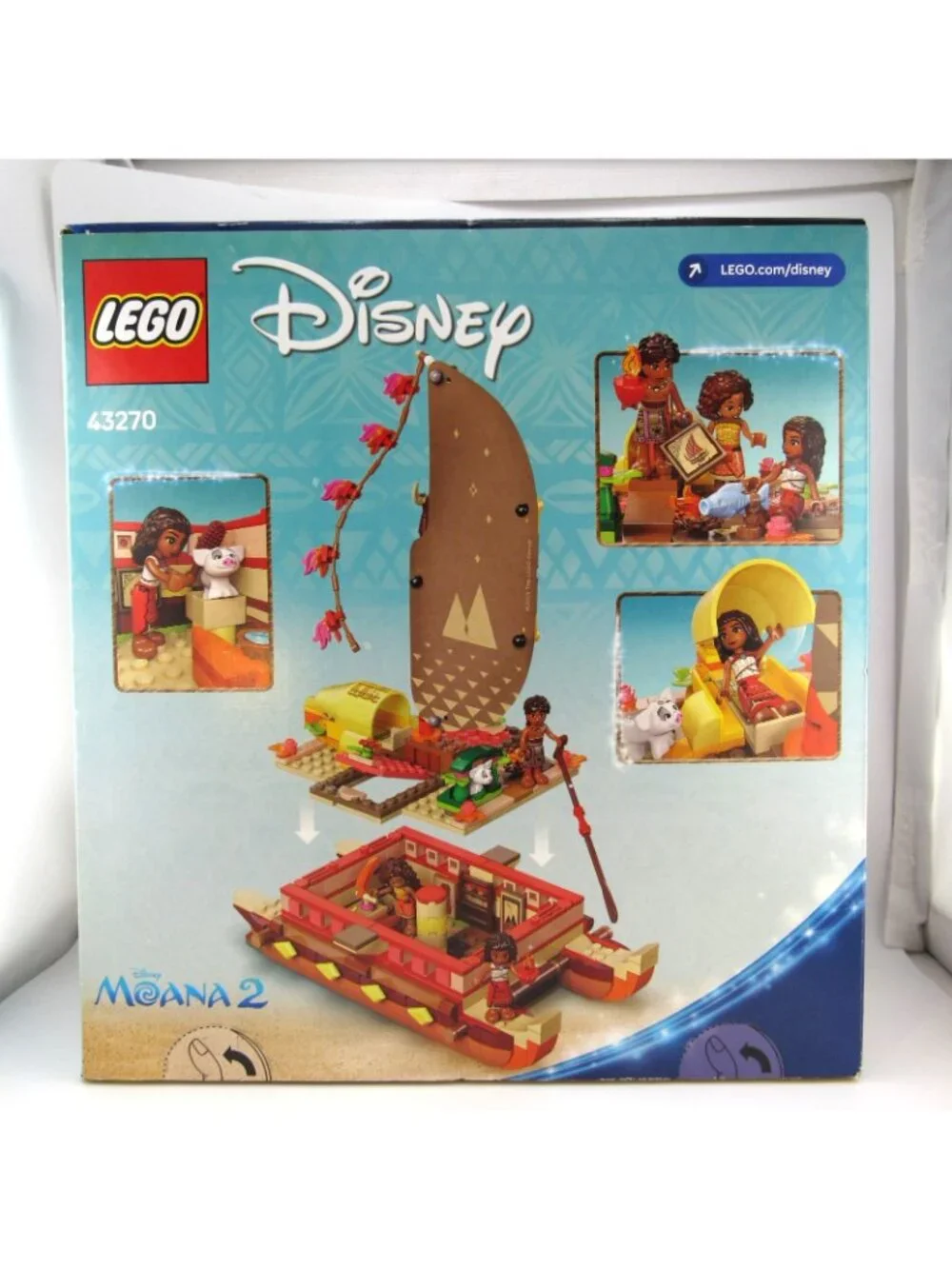 LEGO Disney Moana 2 Moana’s Adventure Canoe Set 43270 Brand New Sealed